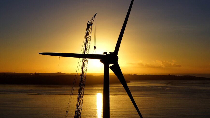 A Wind Turbine at DePuy Synthes in Cork, Ireland