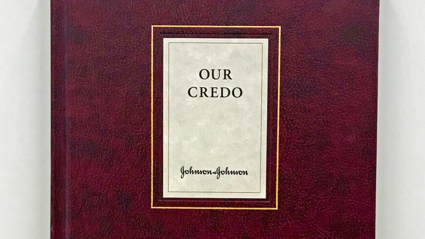 The “Our Credo” Book, Which is a Collection of 65 Copies of the Credo From Various Countries