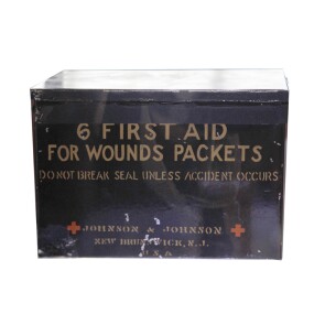 first-aid kit from early 20th century