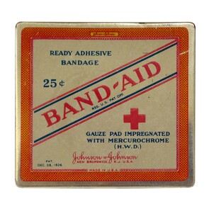 BAND-AID® Brand adhesive bandage tin from 1926